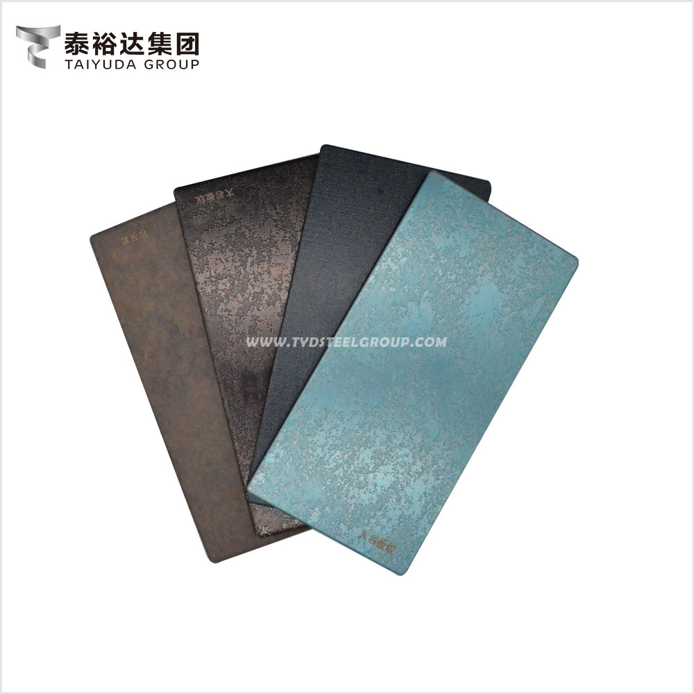 Rustic Rock Design Decorative Stainless Steel Sheet for Cabinet
