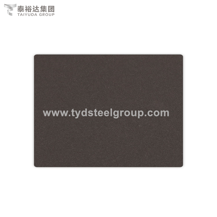 Dark Brown Color Sand Blasted Decorative Stainless Steel Sheet