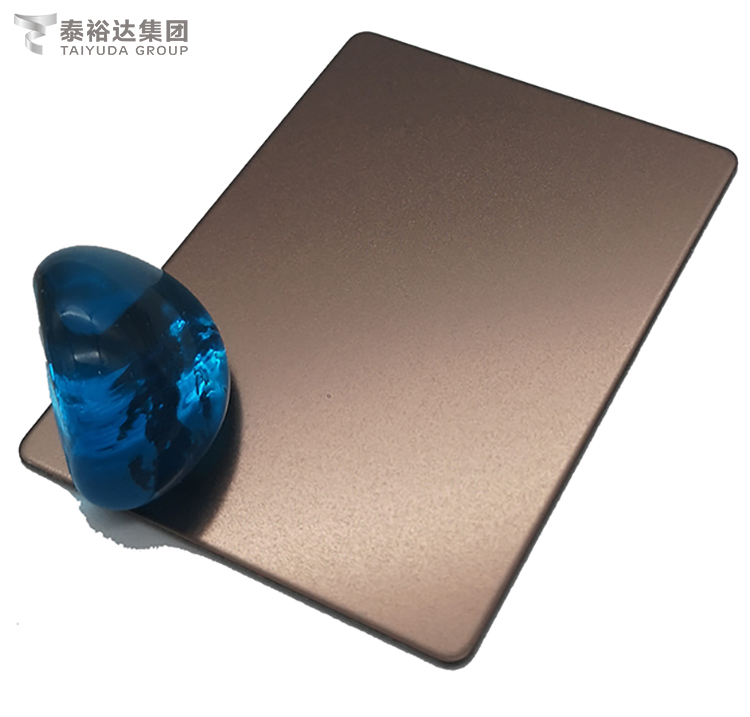 Cold Rolled Bead Blast Antique Brass Stainless Steel Plate