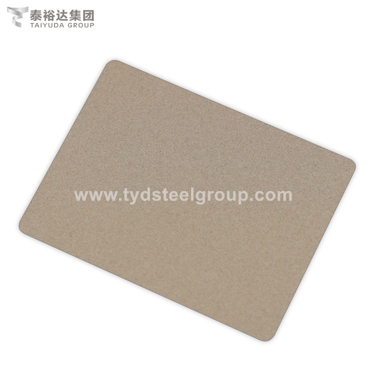 Khaki Color 5x10 316L Decorative Stainless Steel Sheet