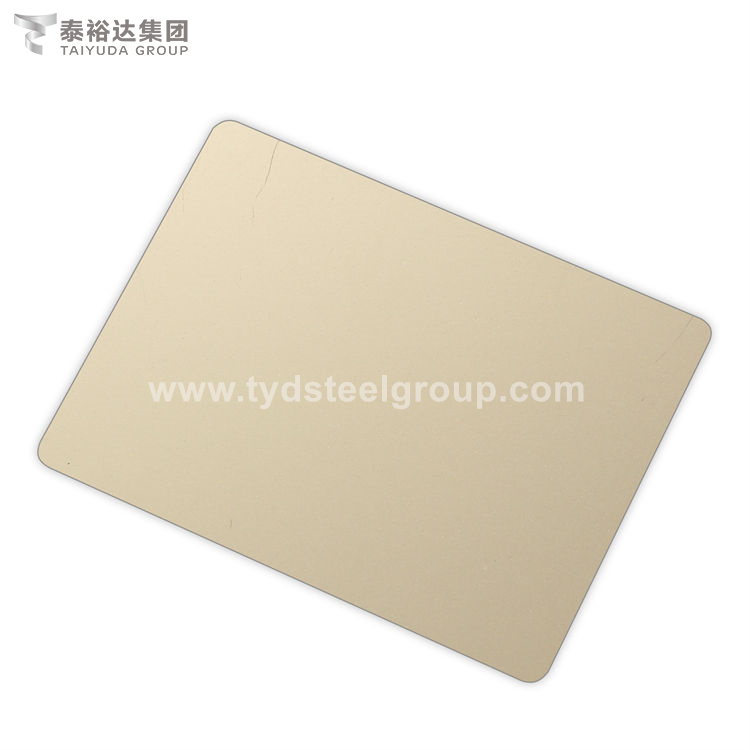 Gold Color 1250x2500mm 316 Decorative Stainless Steel Sheet