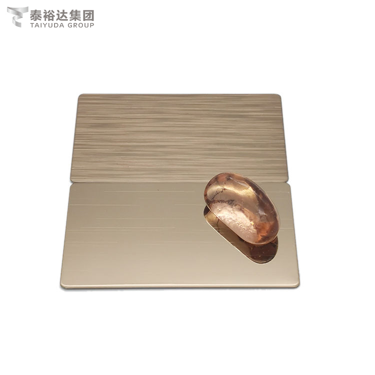 Champagne Color Coating Film 201/304/316/430 Stainless Steel Sheet