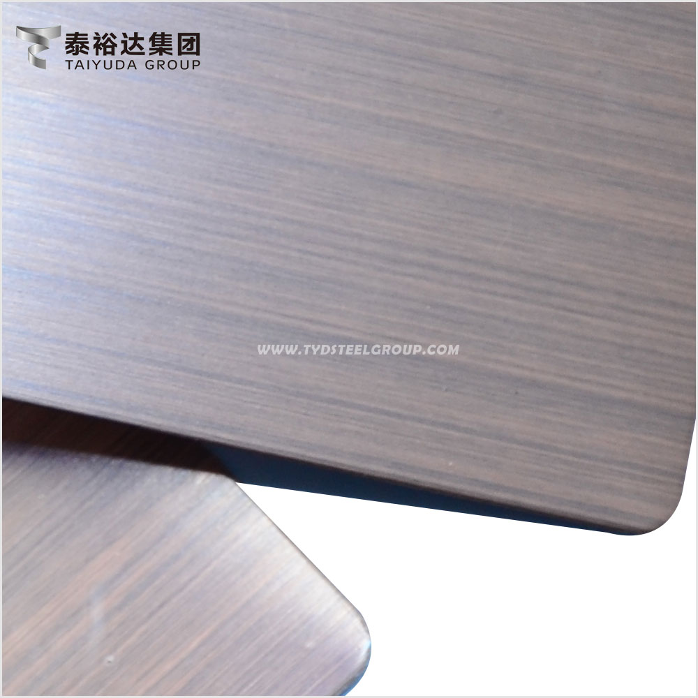 Antique Style Hairline Bronze 304L Stainless Steel Sheet for Door