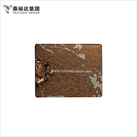8K Mirror Rose Gold Color 304L 316L Austenitic Stainless Steel Panel