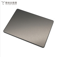 Black Color 304 Hairline Cold Rolled Stainless Steel Plate for Staircase