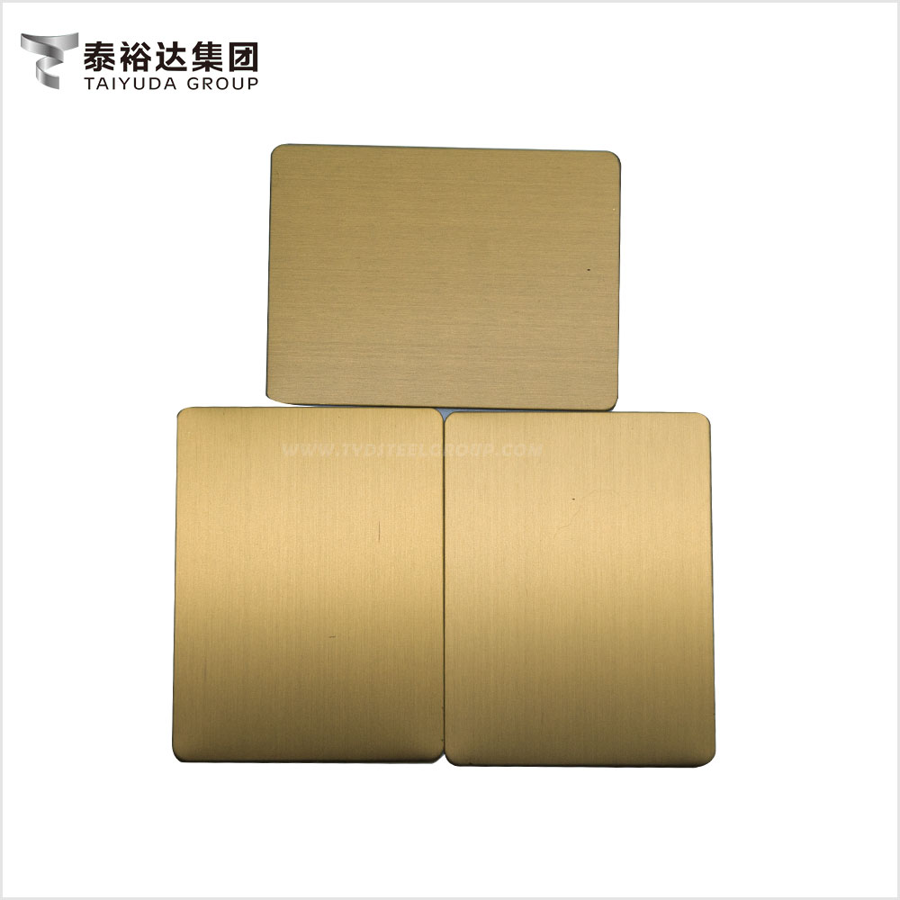 No.4 Golden Color 1.4404 Stainless Steel Sheet for Fabrication